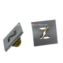 Kundenspezifische Zink-Legierungs-Ausschnitt Z-Buchstabe-Metallabzeichen